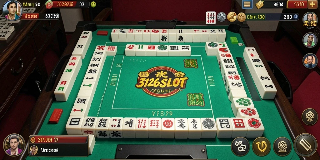 Tampilan gameplay 3126SLOT dengan puzzle Mahjong yang menantang.