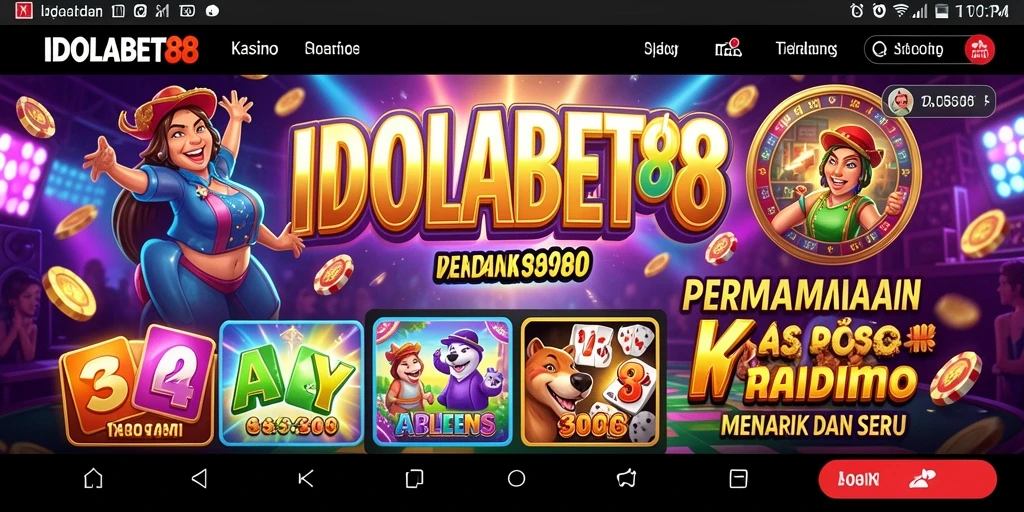 Tampilan gameplay Kasino yang mendebarkan di IDOLABET88.