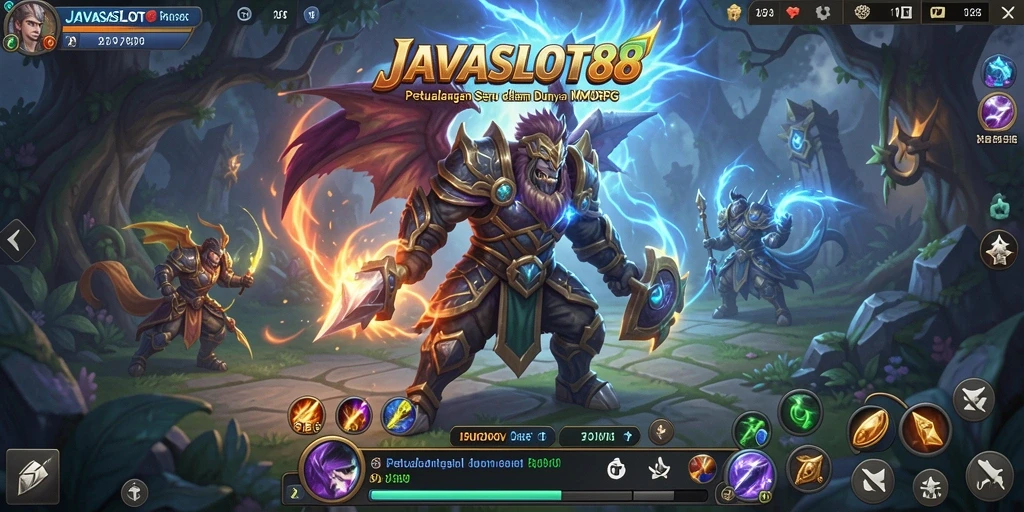 Screenshot menampilkan aksi seru dalam petualangan MMORPG.