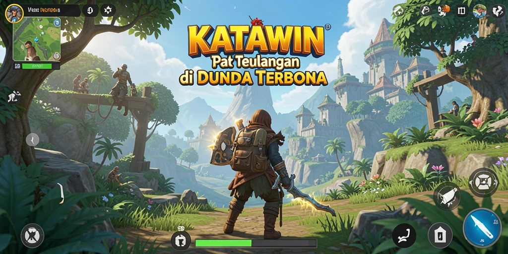 Tangkapan layar KATAWIN menampilkan petualangan seru di dunia terbuka.