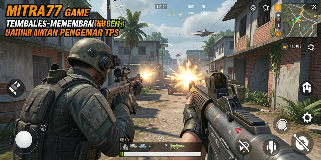 Tangkapan layar dari gameplay intens di MITRA77.