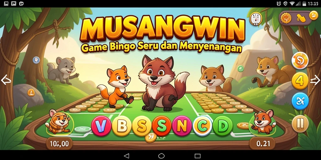 Screenshot gameplay MUSANGWIN yang memacu adrenalin