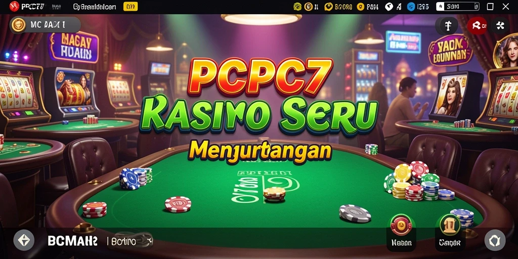 Tangkapan layar PCPC7 menampilkan gameplay Kasino yang mendebarkan.