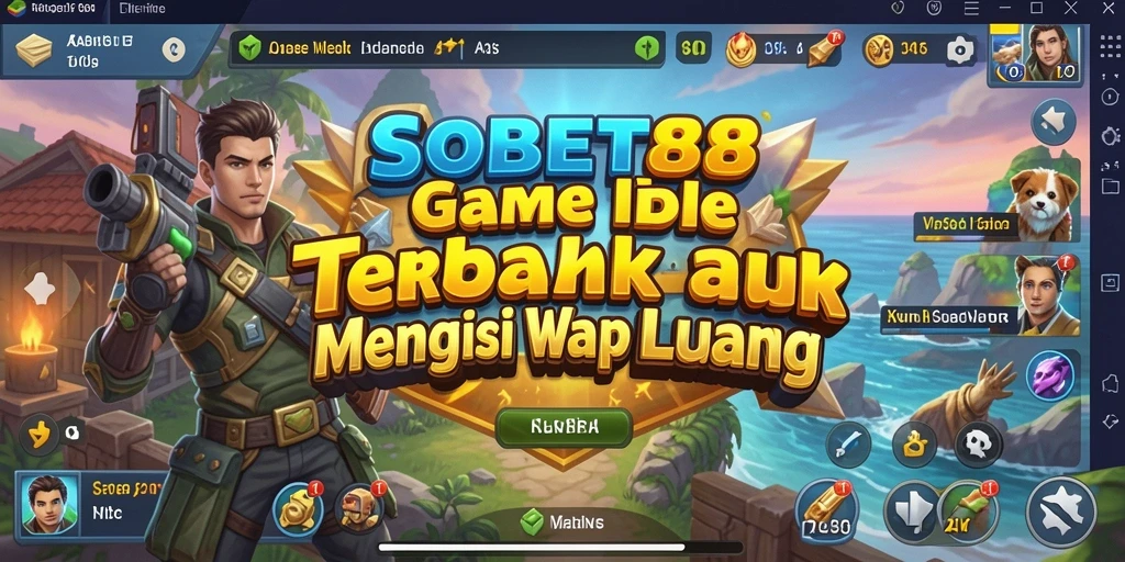 Tampilan gameplay SOBET88 dengan karakter yang aktif dan interaktif.